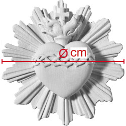 Sacrado Corazón de Jesús con aureola